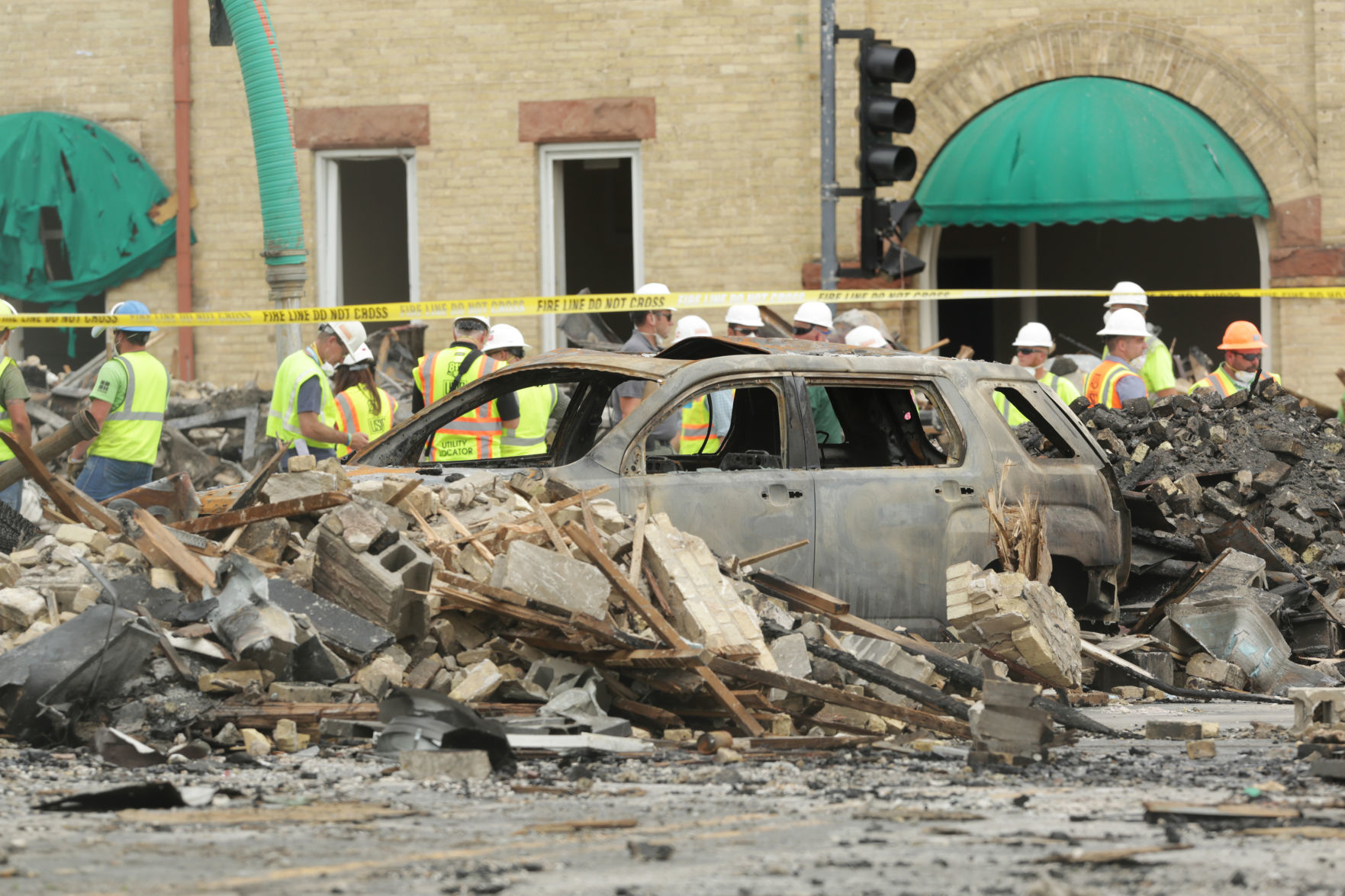 Scene of explosion in Sun Prairie